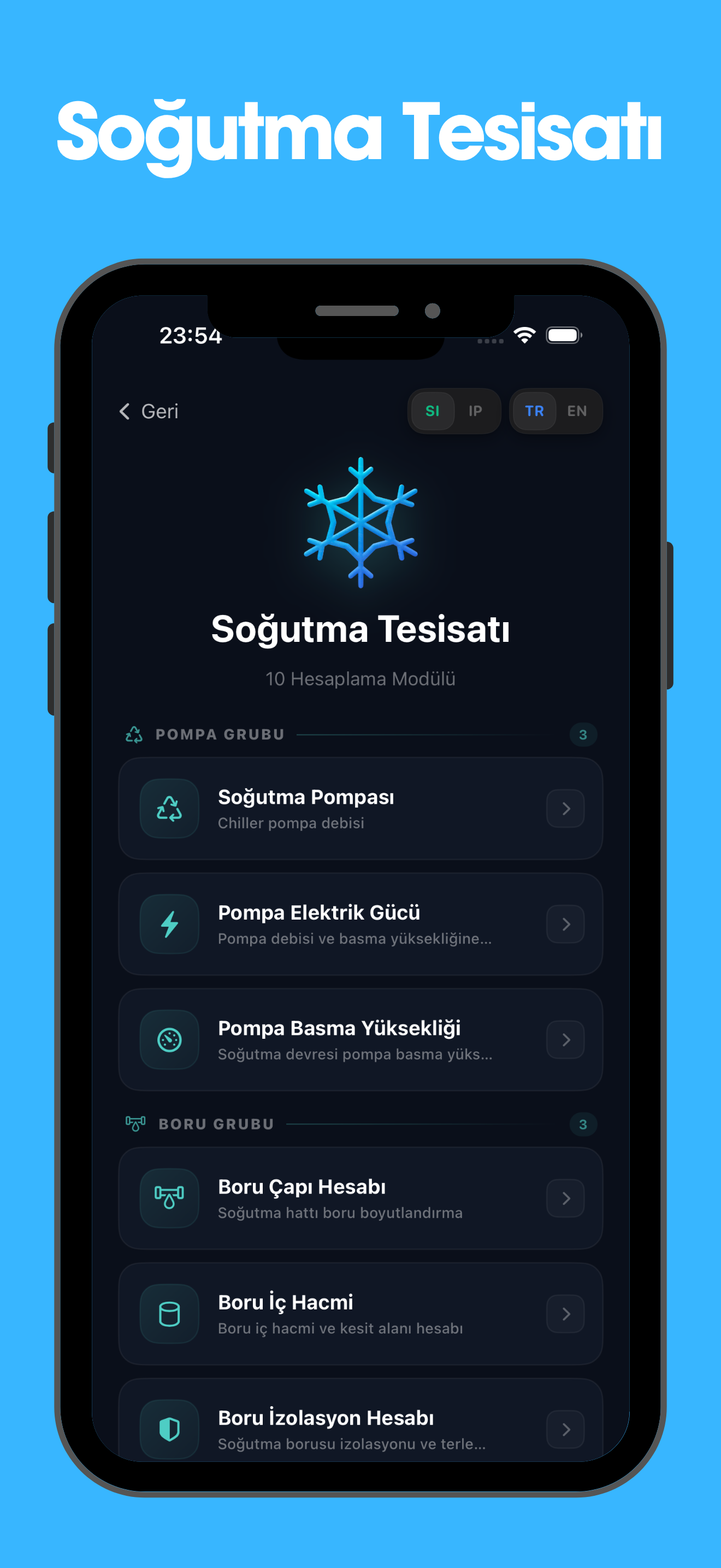 MEP Calc Sogutma Tesisati