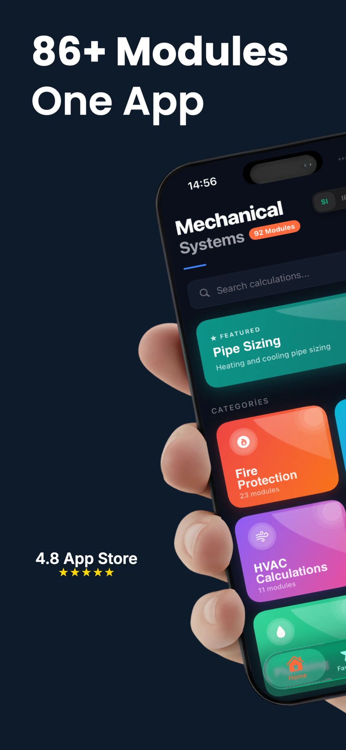 MEP Calc, 86+ modules in one app